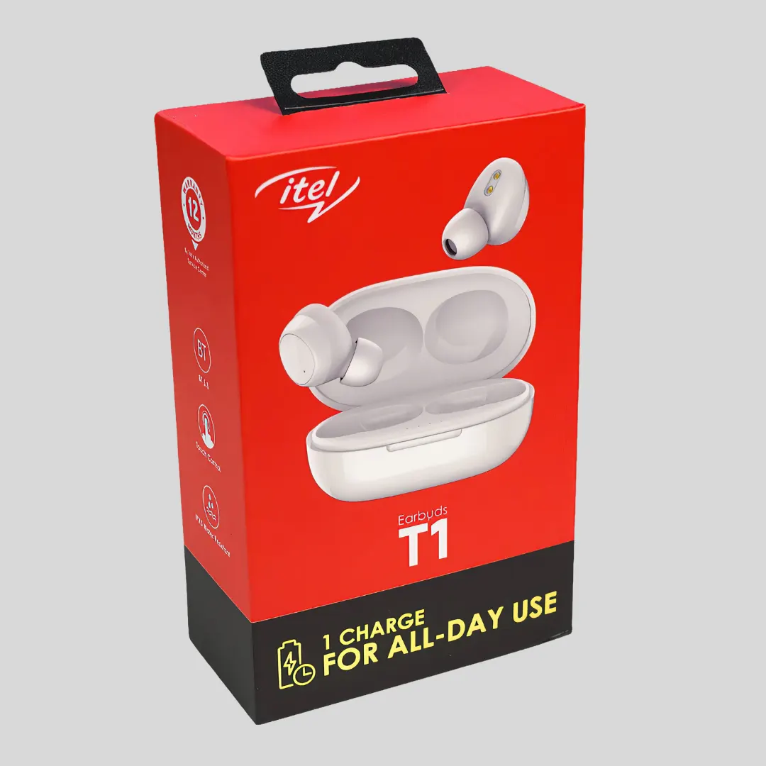 Itel T1 Earbuds – All-Day Battery