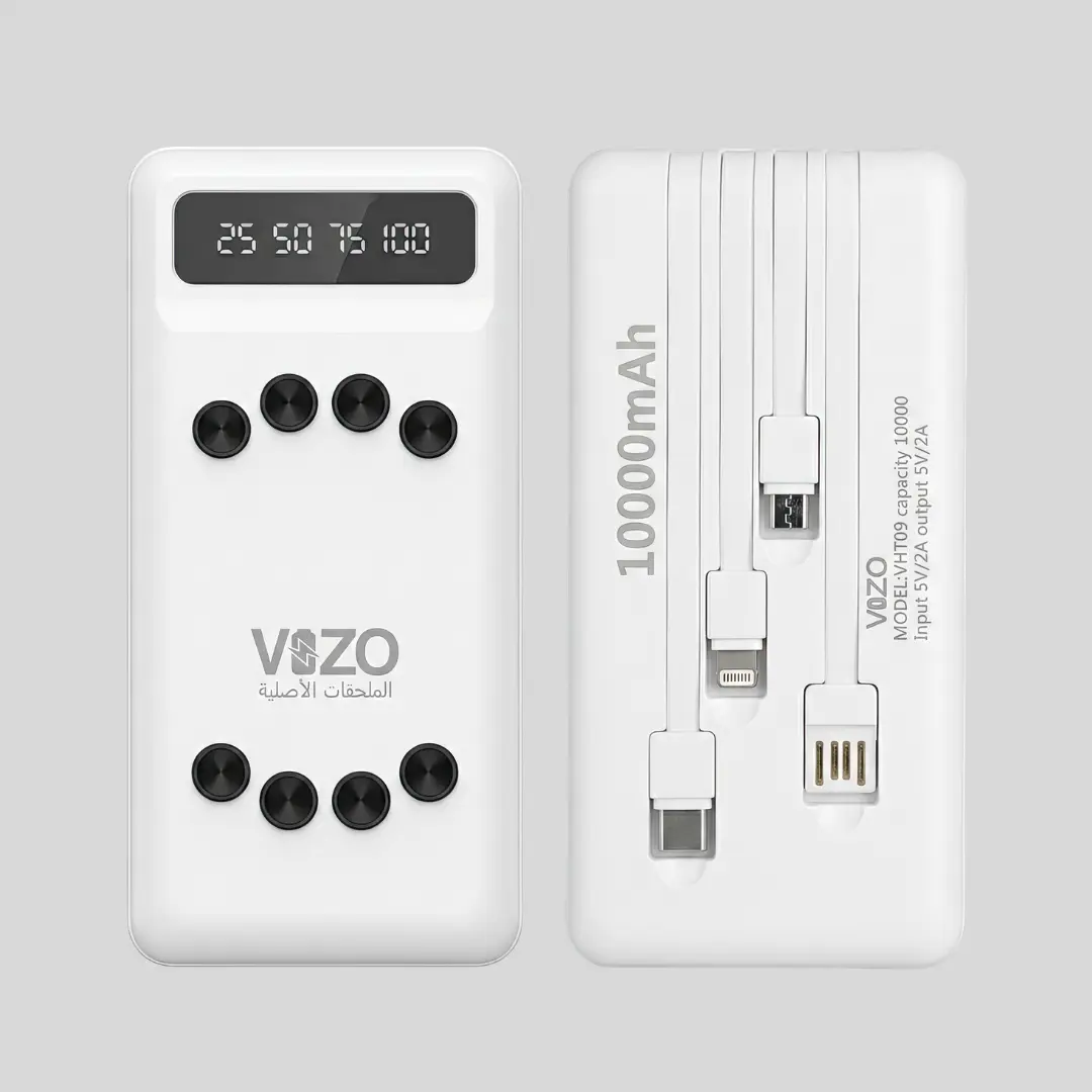 Vizo VHT-09 10000mAh Power Bank with Built-in Cables