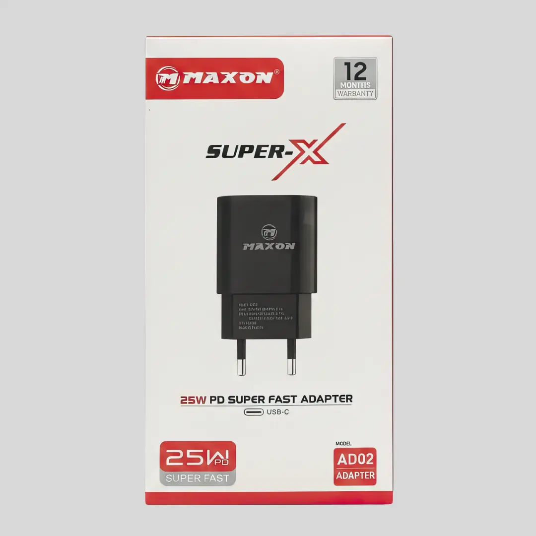 Maxon 25W Super-X USB-C Fast Charging Adapter | PD Charger