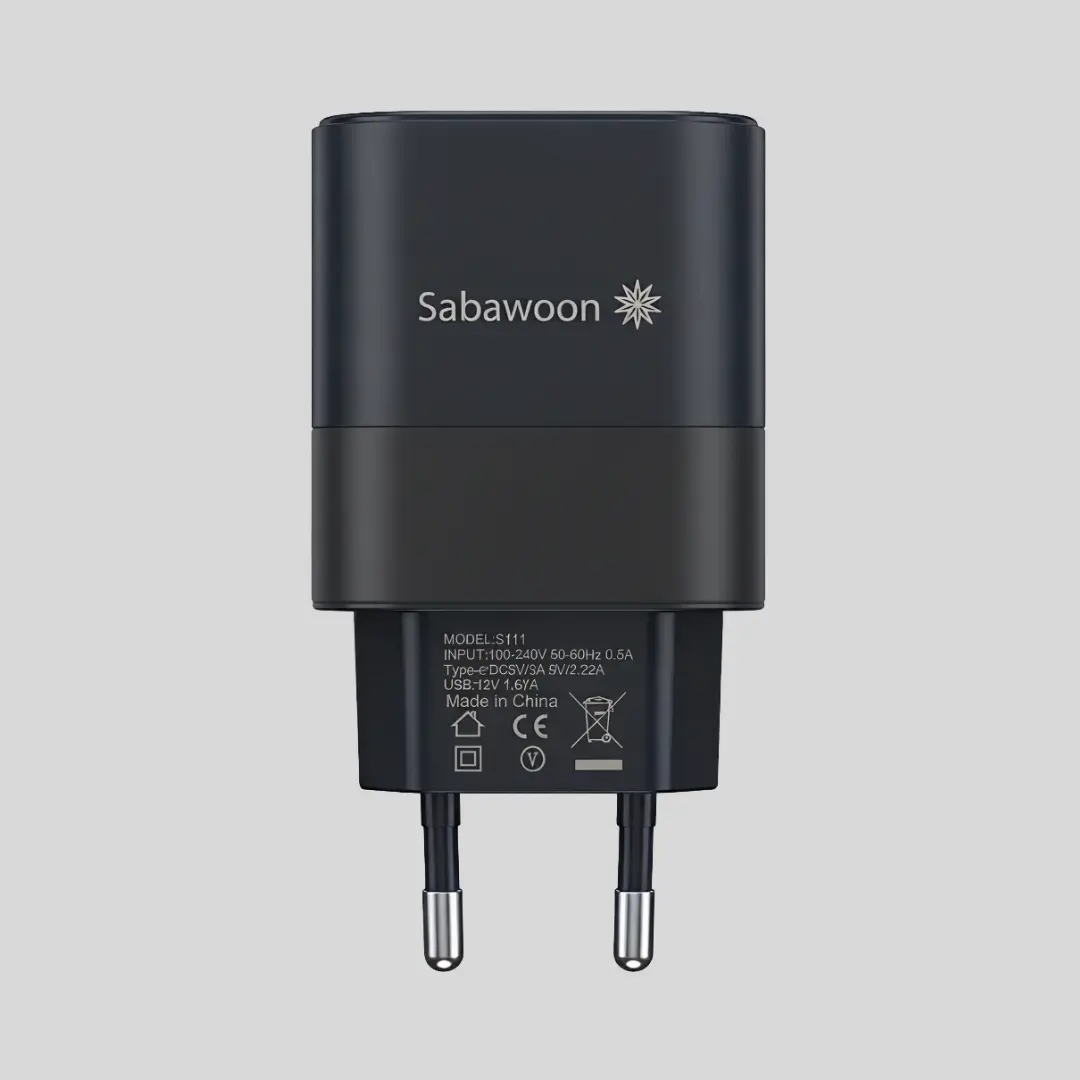 Sabawoon S111 Dual Port 45W Fast Charger | USB-C PD Power Adapter