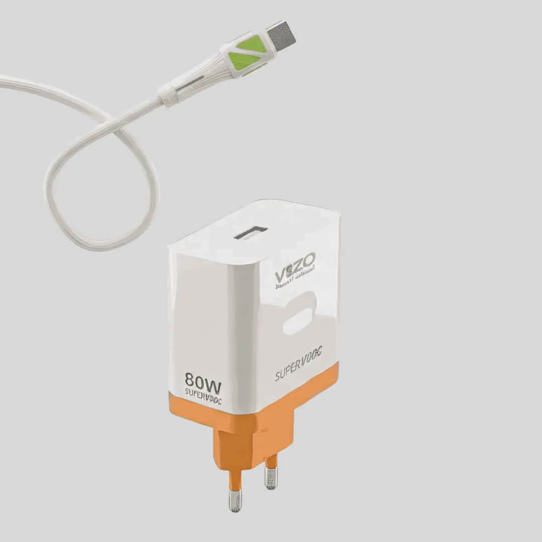 Vizo 80W Super Fast Charger OXY-80 with Type-C Cable