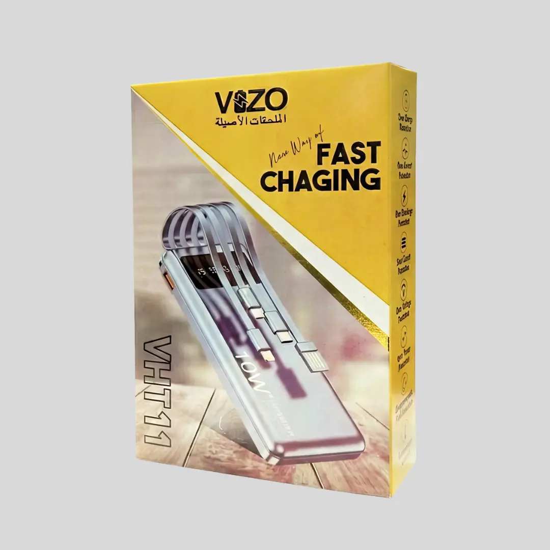 Vizo VHT-11 -10000mAh Power bank with Built-in Cables