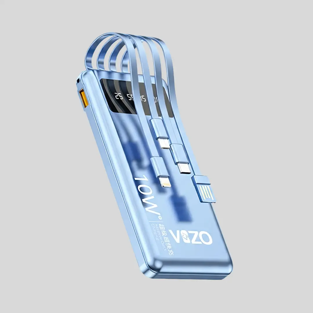 Vizo VHT-11 -10000mAh Power bank with Built-in Cables