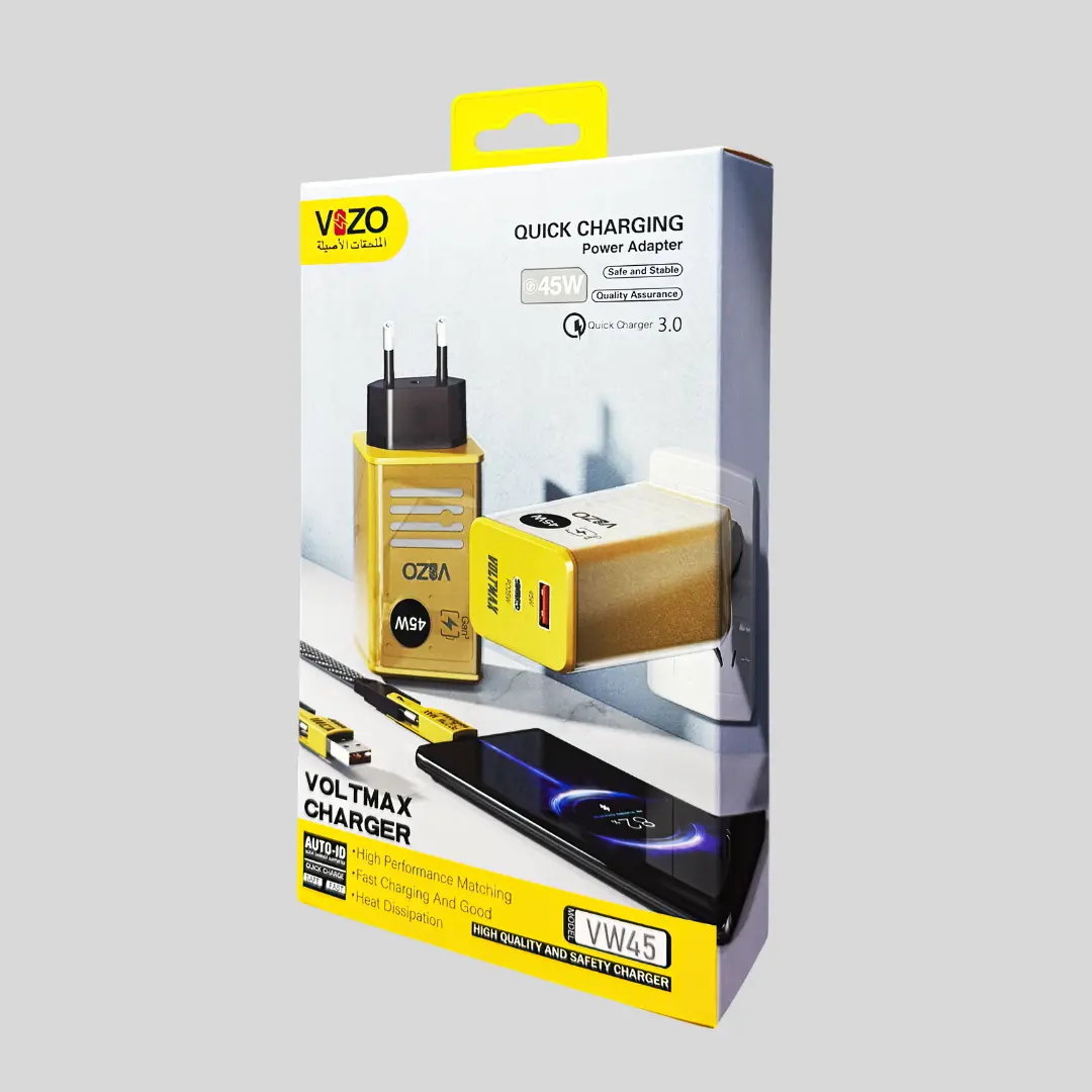 Vizo VW45 Voltax 45W PD Fast Charger with 4-in-1 Cable