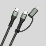 Sabawoon S112 PD 65W Fast Charging 2-in-1 Type-C & Lightning Cable