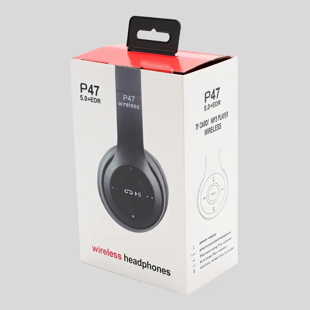 P47 Wireless Bluetooth On-Ear Headphone with Mic