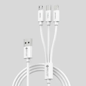 SOVO 3-in-1 Fast Charging Cable – Type-C Lightning & Micro USB (SC-301)