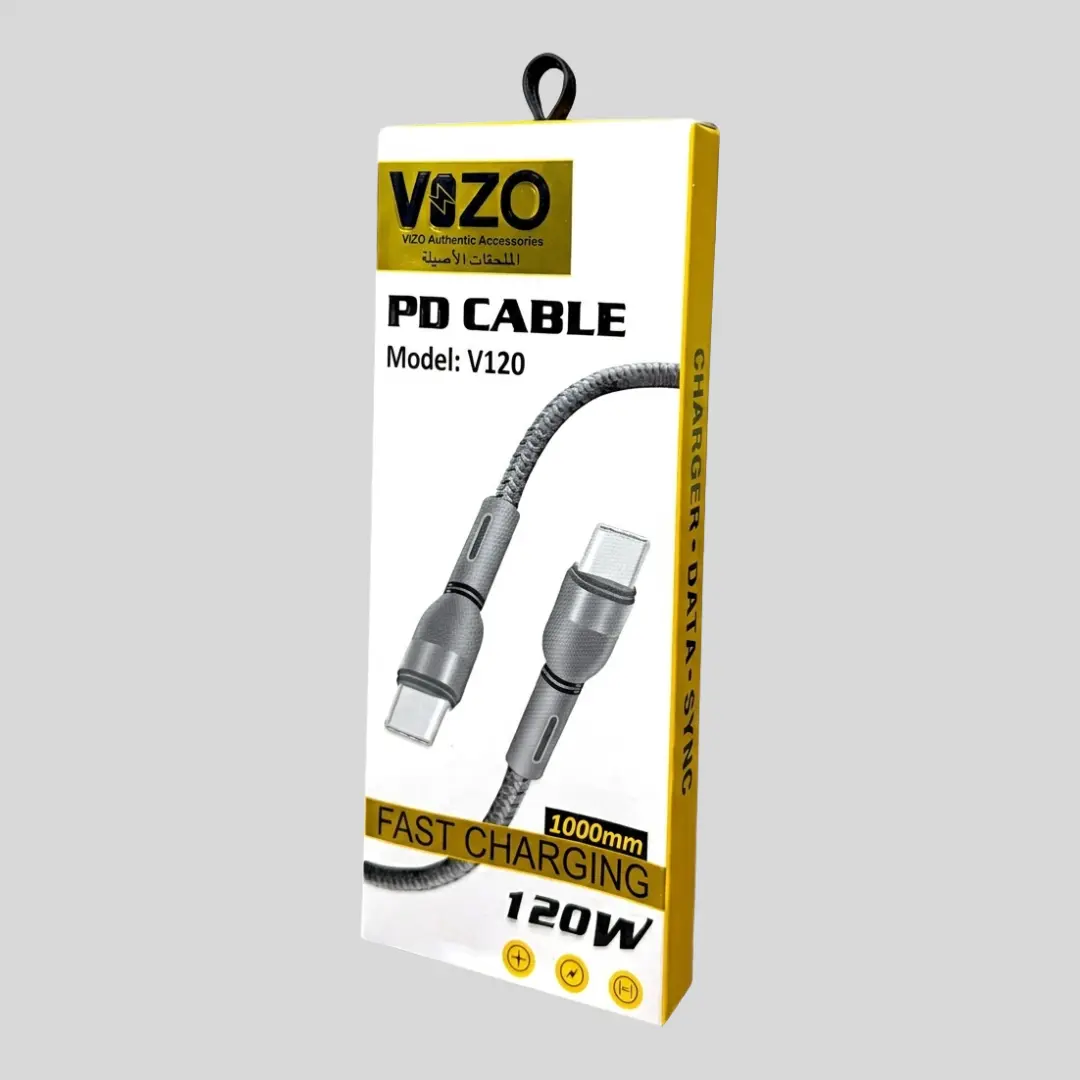 Vizo 120W Type-C to Type-C Fast Charging Cable (V120)