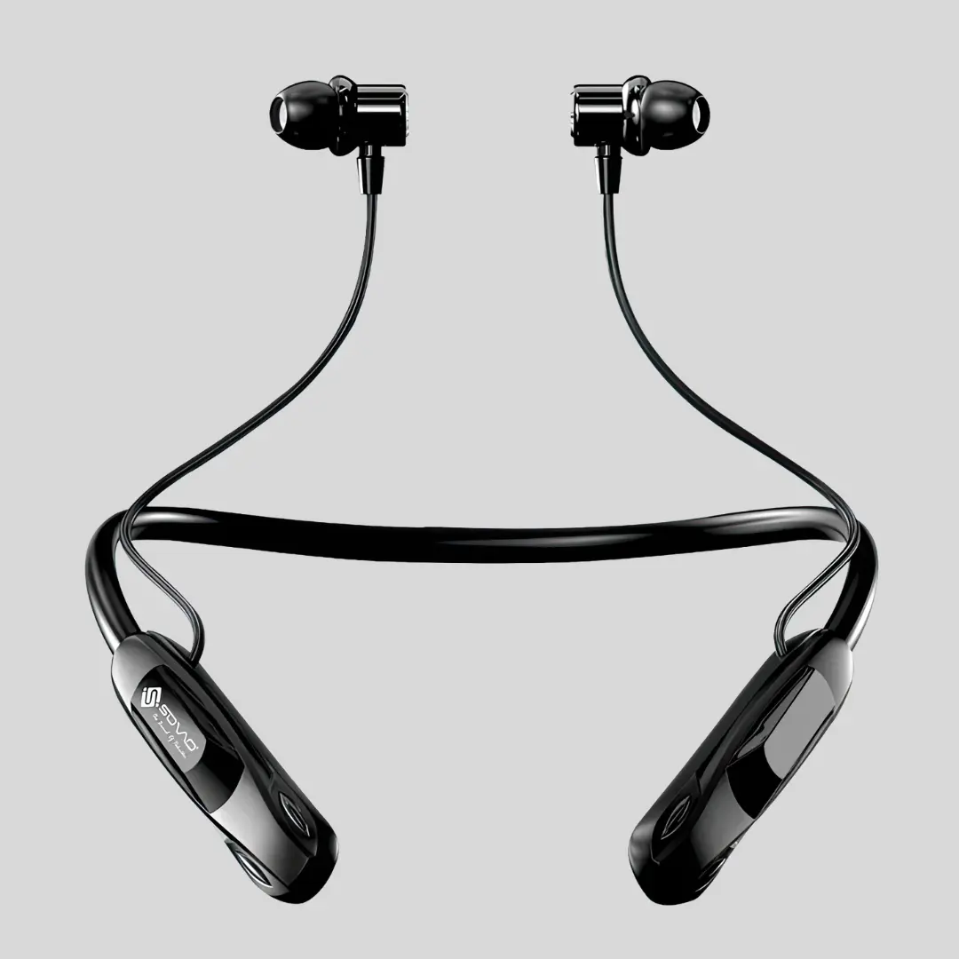SOVO Magnetic Touch Neckband – HD Sound | 60H Battery (SNB-425)