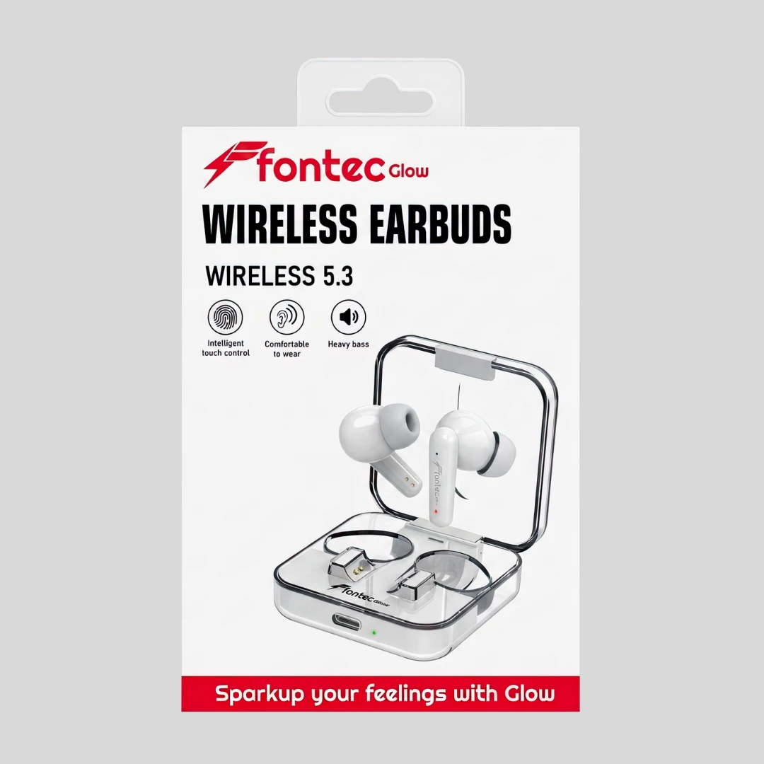 Fontec Glow Airbuds – ENC Wireless Earbuds with Deep Bass