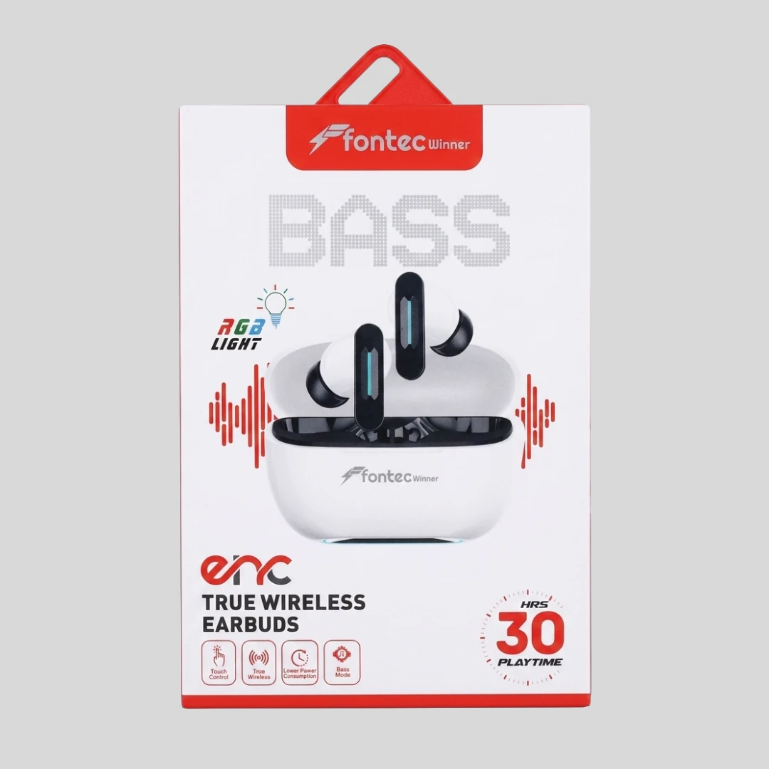 Fontec Winner Wireless Earbuds Bluetooth 5.3 | 30 Hours Playtime | ENC & Surround Sound