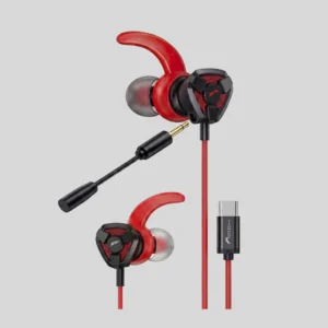 Fontec Arena Type-C Gaming Handsfree with Detachable Mic – HiFi Stereo Surround Wired Earphones