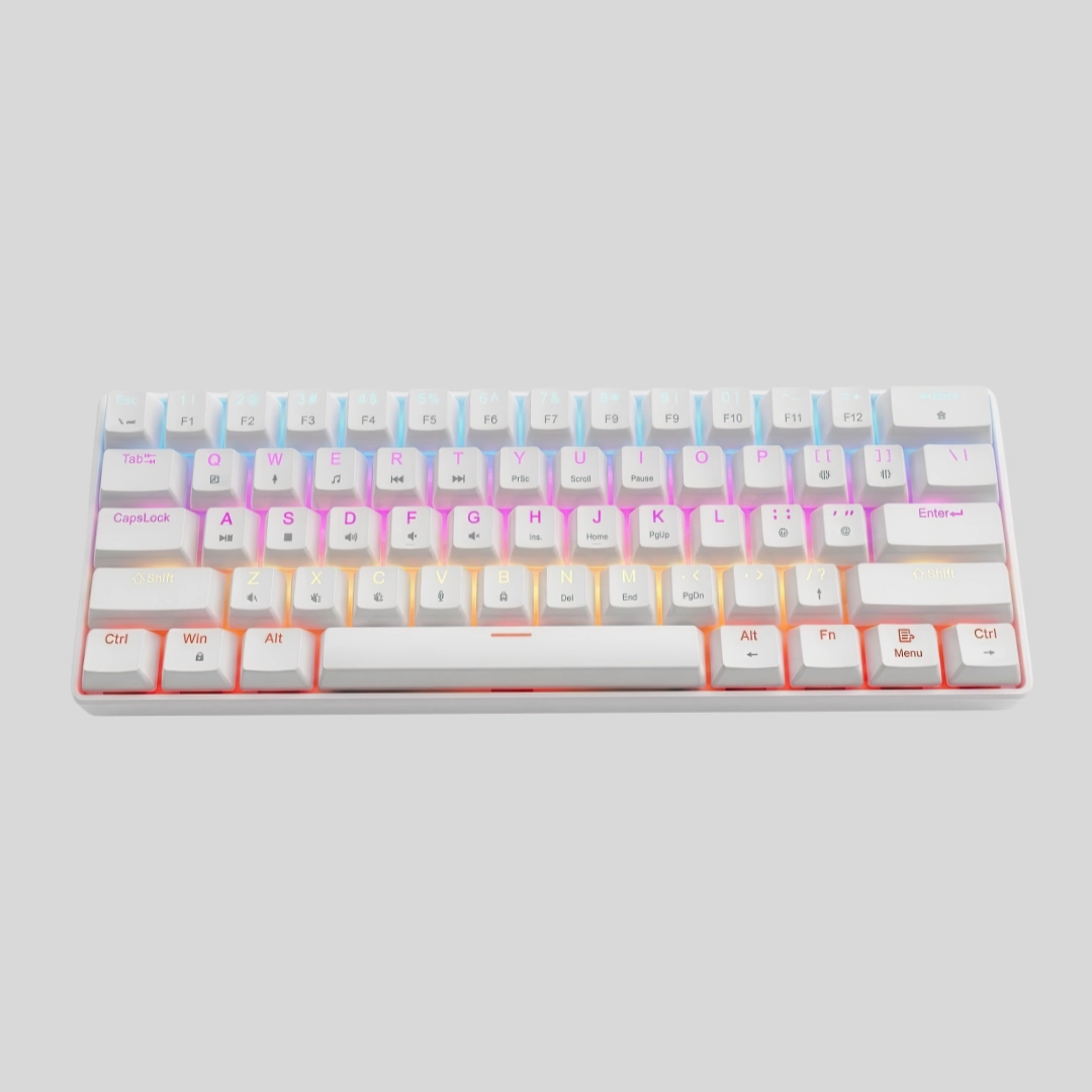 G61 Compact 60% RGB Backlight 61 Keys Wireless Mechanical Gaming Keyboard