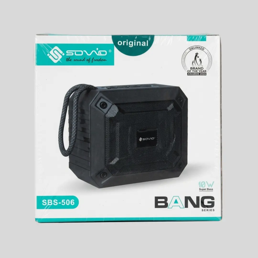 SOVO 10W Bang Bluetooth Speaker, Powerful Bass (SBS-506)