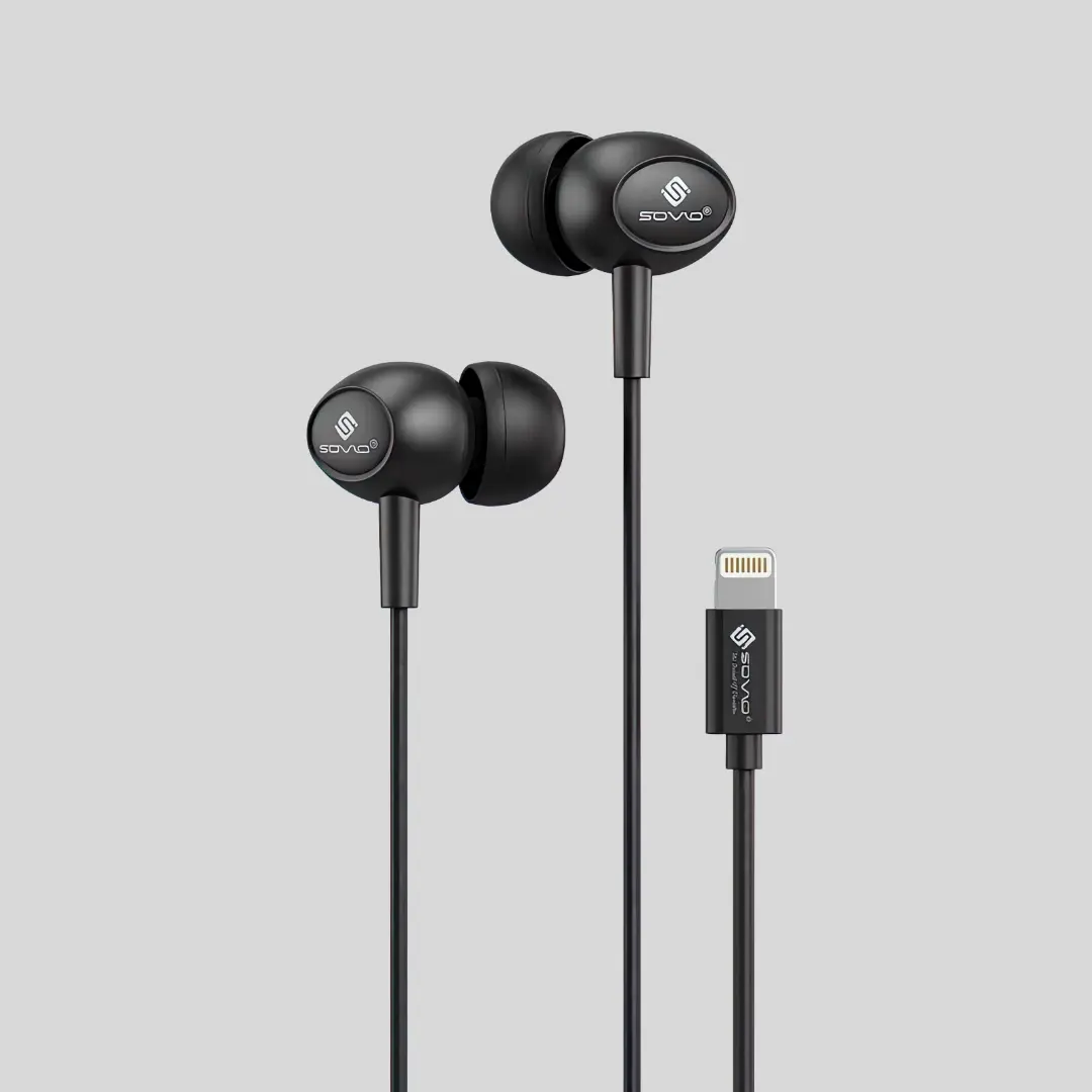 SOVO Lighting iPhone Handsfree with Heavy Bass & Gaming Support (SH-09)