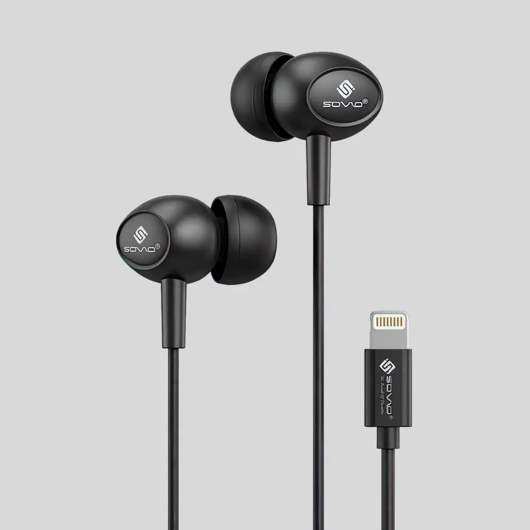 SOVO Lighting iPhone Handsfree with Heavy Bass & Gaming Support (SH-09)
