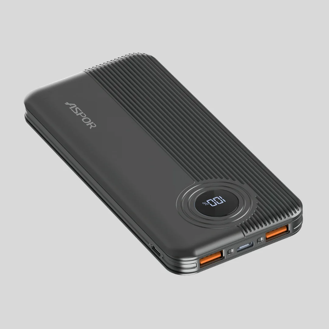 Aspor A320 Power Bank 10000mah 22.5w QC Fast Charging | LCD Display